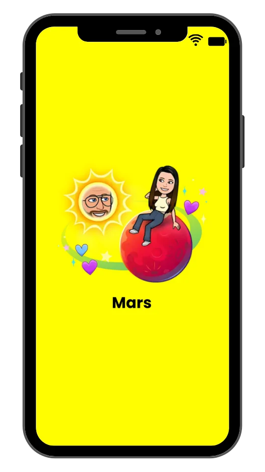Mars Snapchat Planet